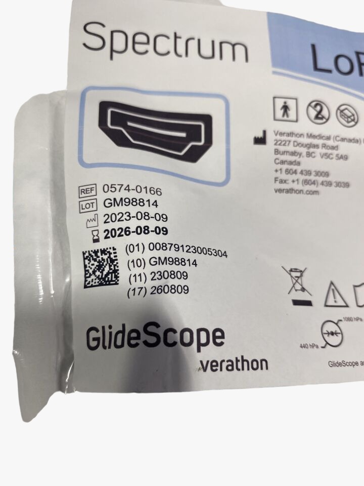 New Verathon Spectrum Blade LoPro S2 (Hyperangle) 0574-0166 Expiry -2026