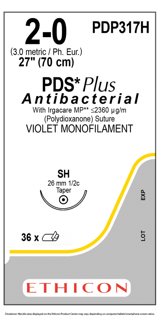 PDP317H - PDS Plus Antibacterial (polydioxanone) Suture