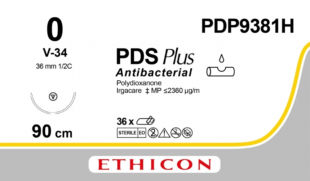 PDP9381H - PDS Plus Antibacterial (polydioxanone) Suture