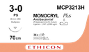 MCP3213H - MONOCRYL Plus Antibacterial (poliglecaprone 25) Suture